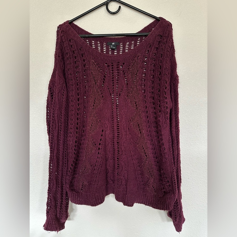 H&M Open Knit Sweater - Size L